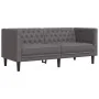 Juego de sofás Chesterfield 3 piezas cuero sintético gris by , Sofas - Ref: Foro24-3209270, Price: 676,28 €, Discount: %