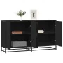 Aparador de madera de ingeniería negro 134x35x76 cm de , Aparadores - Ref: Foro24-3300815, Precio: 148,68 €, Descuento: %