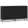 Aparador de madera de ingeniería negro 134x35x76 cm de , Aparadores - Ref: Foro24-3300815, Precio: 148,68 €, Descuento: %