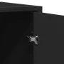 Aparador de madera de ingeniería negro 134x35x76 cm de , Aparadores - Ref: Foro24-3300815, Precio: 148,68 €, Descuento: %