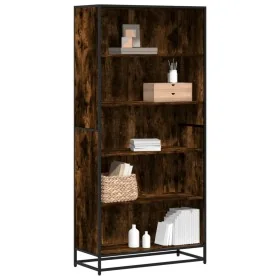 Estantería madera de ingeniería roble ahumado 80,5x35x170,5 cm by , Bookcases and shelves - Ref: Foro24-3300857, Price: 127,6...
