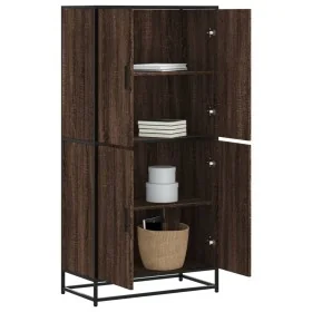 Aparador alto madera de ingeniería marrón roble 68x35x139 cm by , Sideboards - Ref: Foro24-3300834, Price: 126,22 €, Discount: %