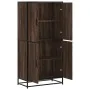 Aparador alto madera de ingeniería marrón roble 68x35x139 cm de , Aparadores - Ref: Foro24-3300834, Precio: 126,22 €, Descuen...