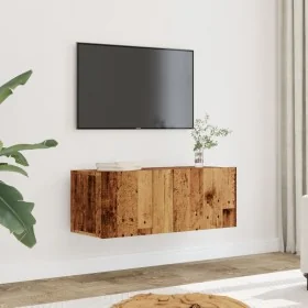 Muebles para TV de pared 2 uds madera envejecida 80x30x30 cm de , Muebles TV - Ref: Foro24-857015, Precio: 74,75 €, Descuento: %