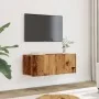 Muebles para TV de pared 2 uds madera envejecida 80x30x30 cm de , Muebles TV - Ref: Foro24-857015, Precio: 74,75 €, Descuento: %