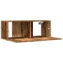 Muebles para TV de pared 2 uds madera envejecida 80x30x30 cm de , Muebles TV - Ref: Foro24-857015, Precio: 74,75 €, Descuento: %