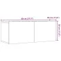 Muebles para TV de pared 2 uds madera envejecida 80x30x30 cm de , Muebles TV - Ref: Foro24-857015, Precio: 74,75 €, Descuento: %