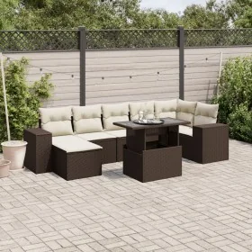 Set sofás de jardín 8 piezas y cojines ratán sintético marrón de , Conjuntos de jardín - Ref: Foro24-3269323, Precio: 578,50 ...