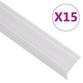 Perfiles de peldaños forma de L 15 uds aluminio plata 67 cm von , Treppe - Ref: Foro24-146781, Preis: 56,79 €, Rabatt: %