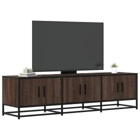 Mueble TV metal y madera ingeniería marrón roble 150x35x41 cm by , TV Furniture - Ref: Foro24-848863, Price: 104,48 €, Discou...