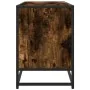 Mueble TV metal y madera ingeniería roble humo 150x35x41 cm de , Muebles TV - Ref: Foro24-848861, Precio: 96,22 €, Descuento: %