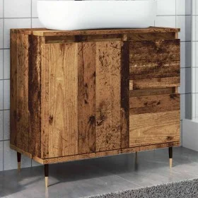 Armario de baño madera de ingeniería envejecida 65x33x60 cm by , bathroom vanities - Ref: Foro24-857223, Price: 76,13 €, Disc...