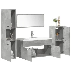 Set muebles de baño 5 piezas madera ingeniería gris hormigón von , Badezimmermöbel - Ref: Foro24-3324878, Preis: 322,25 €, Ra...