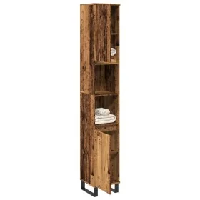 Armario de baño madera de ingeniería envejecida 30x30x190 cm de , Tocadores de baño - Ref: Foro24-857202, Precio: 102,46 €, D...