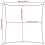 Toldo de vela cuadrado HDPE naranja 160 g/m² 6x6 m de , Sombrillas - Ref: Foro24-311664, Precio: 67,99 €, Descuento: %