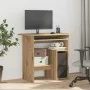 Escritorio de madera de ingeniería roble artisan 80x45x74 cm de , Escritorios - Ref: Foro24-855995, Precio: 77,16 €, Descuent...