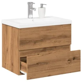 Mueble con lavabo integrado roble artisan by , bathroom vanities - Ref: Foro24-3328922, Price: 165,35 €, Discount: %