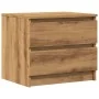 Mesitas de noche 2 uds madera ingeniería roble 50x40x43.5 cm de , Mesitas de noche - Ref: Foro24-856521, Precio: 94,14 €, Des...