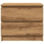 Mesitas de noche 2 uds madera ingeniería roble 50x40x43.5 cm de , Mesitas de noche - Ref: Foro24-856521, Precio: 94,14 €, Des...