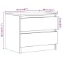Mesitas de noche 2 uds madera ingeniería roble 50x40x43.5 cm de , Mesitas de noche - Ref: Foro24-856521, Precio: 94,14 €, Des...