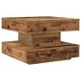 Mesa de centro giratoria 360 grados envejecida 50x50x34,5 cm de , Mesas de centro - Ref: Foro24-858477, Precio: 60,42 €, Desc...