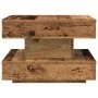 Mesa de centro giratoria 360 grados envejecida 50x50x34,5 cm de , Mesas de centro - Ref: Foro24-858477, Precio: 60,42 €, Desc...