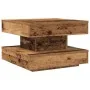 Mesa de centro giratoria 360 grados envejecida 50x50x34,5 cm de , Mesas de centro - Ref: Foro24-858477, Precio: 60,42 €, Desc...
