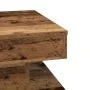 Mesa de centro giratoria 360 grados envejecida 50x50x34,5 cm de , Mesas de centro - Ref: Foro24-858477, Precio: 60,42 €, Desc...