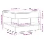 Mesa de centro giratoria 360 grados envejecida 50x50x34,5 cm de , Mesas de centro - Ref: Foro24-858477, Precio: 60,42 €, Desc...