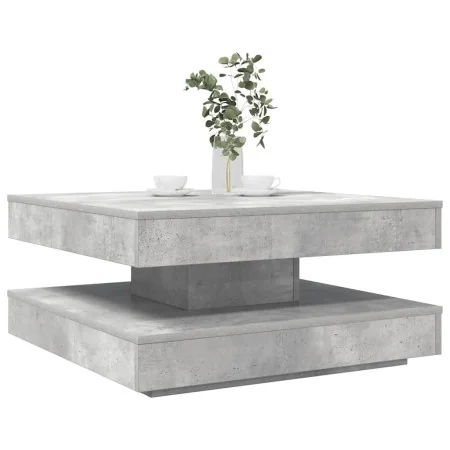 Mesa de centro giratoria 360 grados gris hormigón 70x70x34,5 cm de , Mesas de centro - Ref: Foro24-858482, Precio: 77,13 €, D...