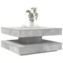 Mesa de centro giratoria 360 grados gris hormigón 70x70x34,5 cm de , Mesas de centro - Ref: Foro24-858482, Precio: 77,13 €, D...