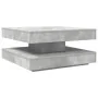 Mesa de centro giratoria 360 grados gris hormigón 70x70x34,5 cm de , Mesas de centro - Ref: Foro24-858482, Precio: 77,13 €, D...