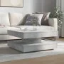 Mesa de centro giratoria 360 grados gris hormigón 70x70x34,5 cm de , Mesas de centro - Ref: Foro24-858482, Precio: 77,13 €, D...