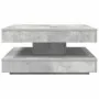 Mesa de centro giratoria 360 grados gris hormigón 70x70x34,5 cm de , Mesas de centro - Ref: Foro24-858482, Precio: 77,13 €, D...