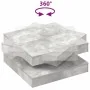 Mesa de centro giratoria 360 grados gris hormigón 70x70x34,5 cm de , Mesas de centro - Ref: Foro24-858482, Precio: 77,13 €, D...