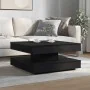 Mesa de centro giratoria 360 grados negro 70x70x34,5 cm de , Mesas de centro - Ref: Foro24-858480, Precio: 85,50 €, Descuento: %