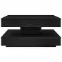 Mesa de centro giratoria 360 grados negro 70x70x34,5 cm de , Mesas de centro - Ref: Foro24-858480, Precio: 85,50 €, Descuento: %