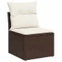 Juego de sofás de jardín 7 piezas con cojines ratán PE marrón by , Garden sets - Ref: Foro24-3325399, Price: 462,33 €, Discou...
