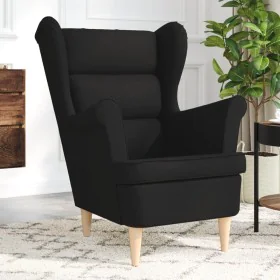 Sillón de tela negro 74x84x100 cm de , Sillones - Ref: Foro24-4016897, Precio: 169,98 €, Descuento: %