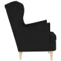 Sillón de tela negro 74x84x100 cm de , Sillones - Ref: Foro24-4016897, Precio: 169,98 €, Descuento: %