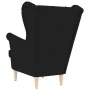 Sillón de tela negro 74x84x100 cm de , Sillones - Ref: Foro24-4016897, Precio: 169,98 €, Descuento: %