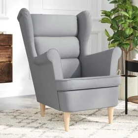 Sillón de tela gris claro 74x84x100 cm de , Sillones - Ref: Foro24-4016895, Precio: 221,37 €, Descuento: %