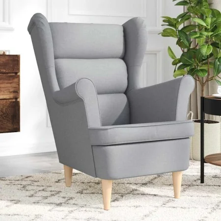 Sillón de tela gris claro 74x84x100 cm de , Sillones - Ref: Foro24-4016895, Precio: 221,37 €, Descuento: %