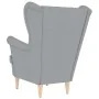 Sillón de tela gris claro 74x84x100 cm de , Sillones - Ref: Foro24-4016895, Precio: 221,37 €, Descuento: %