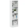 Estantería madera de ingeniería blanco brillo 40x24x143 cm de , Librerías y estanterías - Ref: Foro24-858304, Precio: 66,17 €...