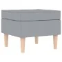 Sillón con reposapiés tela gris claro de , Sillones - Ref: Foro24-3307989, Precio: 295,68 €, Descuento: %