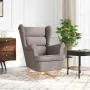 Silla mecedora de tela taupe 74x90x102 cm de , Sillones - Ref: Foro24-4016925, Precio: 176,55 €, Descuento: %