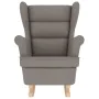 Silla mecedora de tela taupe 74x90x102 cm de , Sillones - Ref: Foro24-4016925, Precio: 176,55 €, Descuento: %