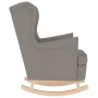 Silla mecedora de tela taupe 74x90x102 cm de , Sillones - Ref: Foro24-4016925, Precio: 176,55 €, Descuento: %