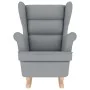 Silla mecedora de tela gris claro 74x90x102 cm von , Sessel - Ref: Foro24-4016919, Preis: 222,31 €, Rabatt: %